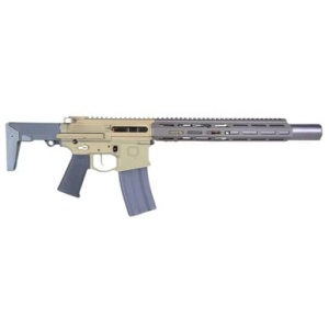 Q LLC HB-300BLK-7IN-HBSIL Honey Badger 300 Blackout 7" 1:5 Twist Short Barreled Rifle W/ Direct Thread HB Silencer Gray