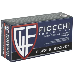 FIOCCHI 9MM LUGER 147 GR FMJ