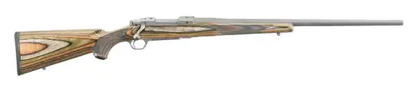RUGER HAWKEYE PREDATOR 22-250REM BOLT 24" MT STS, GRN MTN LAM STOCK, 4RD