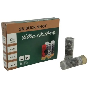 SELLIER & BELLOT 12GA 2.75 #4 BUCK 10RD BOX 25 BOXES PER CASE