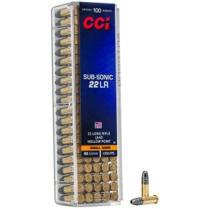 CCI 22 LR  SUB-SONIC 40GR HP 100 RD/BX 50 BX/CS