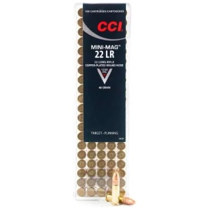 CCI 22 LR  MINI MAG  40GR CPRN 100 RD/BX 50 BX/CS