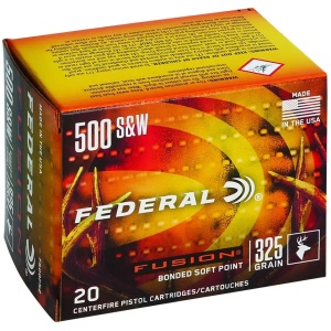 FEDERAL 500 S&W 325GR FUSION 20 RD/BX 10 BX/CS