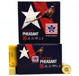 Stars and Stripes 20 Gauge Pheasant CP92806 2-3/4          #6 Shot 1 oz 1300FPS 250 Rounds