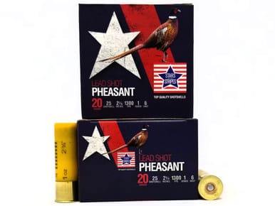 Stars and Stripes 20 Gauge Pheasant CP92806 2-3/4          #6 Shot 1 oz 1300FPS 250 Rounds