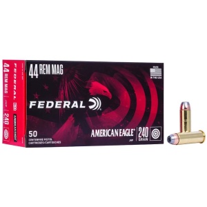 FEDERAL 44 REM MAG 240GR JHP 50 RD/BX 20 BX/CS