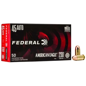 FEDERAL 45 AUTO 230GR FMJ 50 RD/BX 20 BX/CS