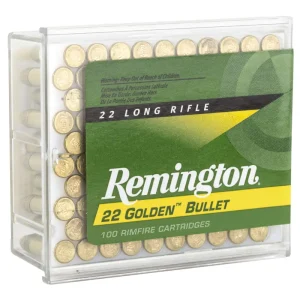 REMINGTON 22 GOLDEN BULLET, 22 LR, HV 40GR RN 100 RD/BX 50 BX/CS