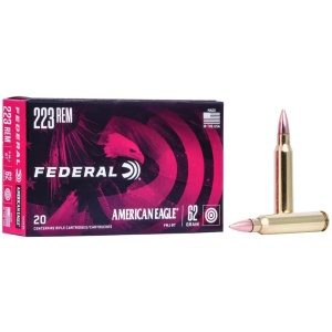 FEDERAL AE 223REM 62GR FMJ 20RD/BOX 25BX/CS