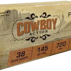 FIOCCHI 38 S&W SHORT 145GR FMJ COWBOY ACTION 50RD BX 1000RD CS