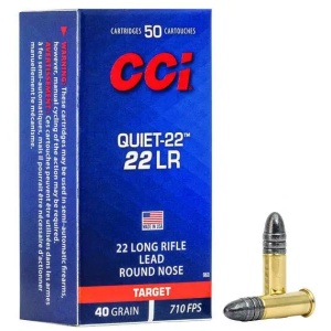 CCI 22 LR 40GR LRN "QUIET 22" 50 RD/BX 100 BX/CS