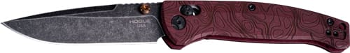 HOGUE MYSTO 3.4" ABLE LCK FLDR - CLIP POINT STONEWASH REDSTONE