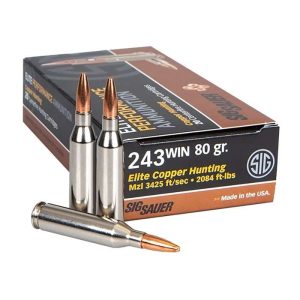 SIG SAUER ELITE HUNT 243WIN 80GR 20RD BX