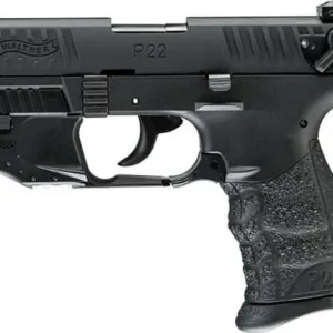 WALTHER P22Q 22LR PISTOL 3.42" BLACK LASER SET 10RD