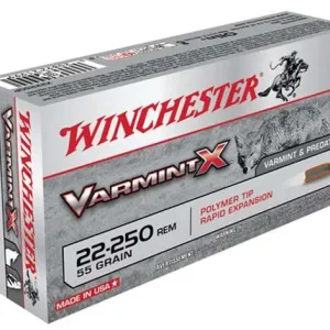 WINCHESTER VARMINT 22-250 55GR PT 20RD BX 200RD CASE