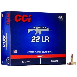 CCI 22 LR AR TACTICAL 40GR CPRN 300 RD/BX 10 BX/CS