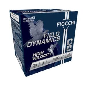Fiocchi 28 Gauge Ammunition FI283HV75 3" #7.5 Chilled Lead Shot 1 oz 1300 fps 250 Rounds