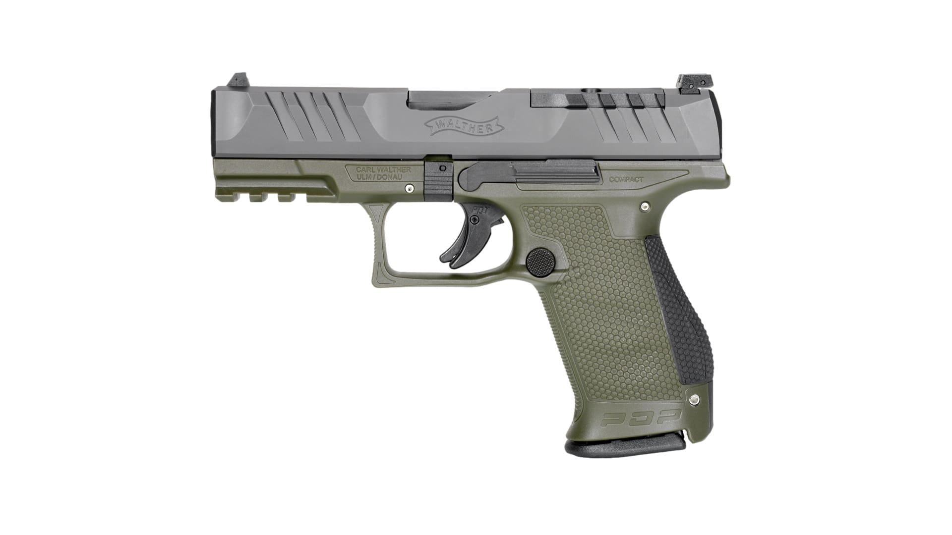 WALTHER ARMS PDP 9MM CPT 4" BLK/GRN OR 10+1
