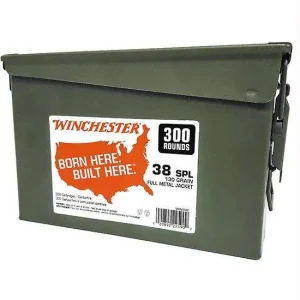 .38 SPEC 130GR FMJ 300RDS METAL CAN