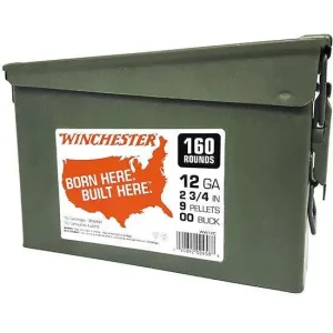 WINCHESTER 12 GA 2-3/4" USA BHBH BUCKSHOT 00 160 RD/BX 2 BX/CS
