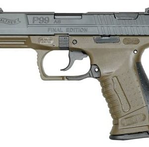 Walther 2874172 P99 Final Edition 9mm 4" 15+1 Black/OD Green