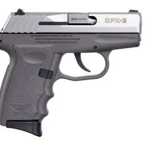 SCCY CPX3TTSG 380 PSTL STS/SNPR GRAY NO SAFETY 10RD