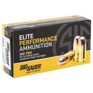SIG SAUER ELITE BALL 380ACP 100GR FMJ 50RD