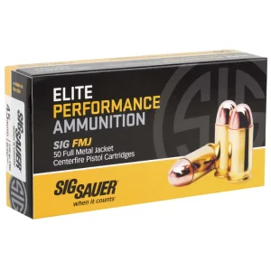 SIG SAUER V-CROWN 45ACP 230GR FMJ 50RD BX