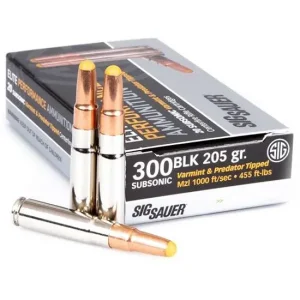 SIG SAUER SBR 300BLK 205GR SBR SUBSONIC 20RD BX
