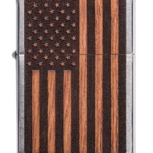 ZIPPO WINDPROOF LIGHTER - WOODCHUCK AMERICAN FLAG