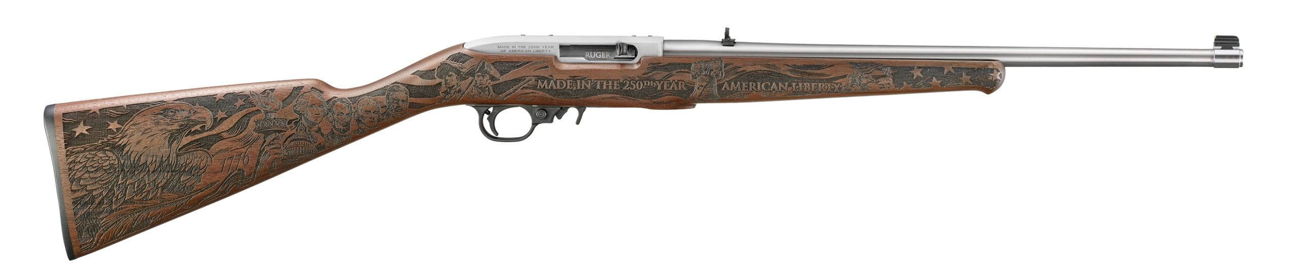 RUGER 10/22 250TH ENGRAVE 22LR SS/WD