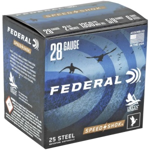 FEDERAL 28GA 2-3/4" 5/8OZ 6 25 RD/BX 10 BX/CS