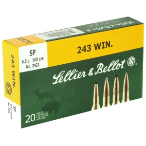 SELLIER & BELLOT 243WIN 100GR SP 20RD BOX 25 BOXES PER CASE