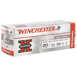 WINCHESTER 20 GA 2-3/4" #7 XPERT HV STEEL GAME 3/4 OZ 100 RD/BX 2 BX/CS