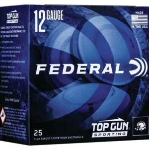 FEDERAL TOP GUN 12GA 2-3/4” 1OZ 1,250 FPS 7.5 25 RD/BX 10 BX/CS