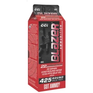 CCI 22 LR 38GR LRN 425 POUR PACK 425 RD/BX 8 BX/CS