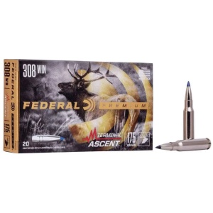 FEDERAL 308 WIN 175 GR TERMINAL ASCENT 20 RD/BX 10 BX/CS