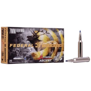 FEDERAL 7MM REM MAG 155GR TERMINAL ASCENT 20 RD/BX 10 BX/CS