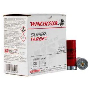 WINCHESTER 12 GA 2-3/4" #7.5 SUPER-TARGET 24 GRAM 1350 FPS 25 RD/BX 10 BX/CS