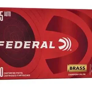 FEDERAL 45 AUTO 230GR FMJ 50 RD/BX 20 BX/CS