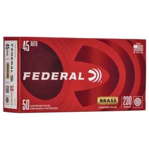 FEDERAL 45 AUTO 230GR FMJ 50 RD/BX 20 BX/CS