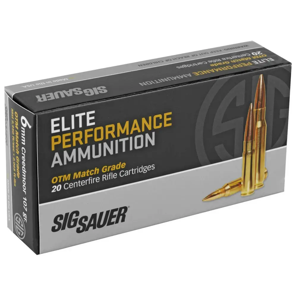 SIG SAUER ELITE MATCH 6MM CR 107GR 20RD BX