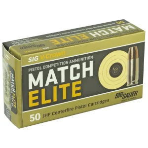 SIG SAUER V-CROWN 9MM 115GR ELITE COMPETITION 50RD BX