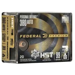 FEDERAL 380 AUTO 99GR HYDRA-SHOK DEEP HP 20 RD/BX 10 BX/CS
