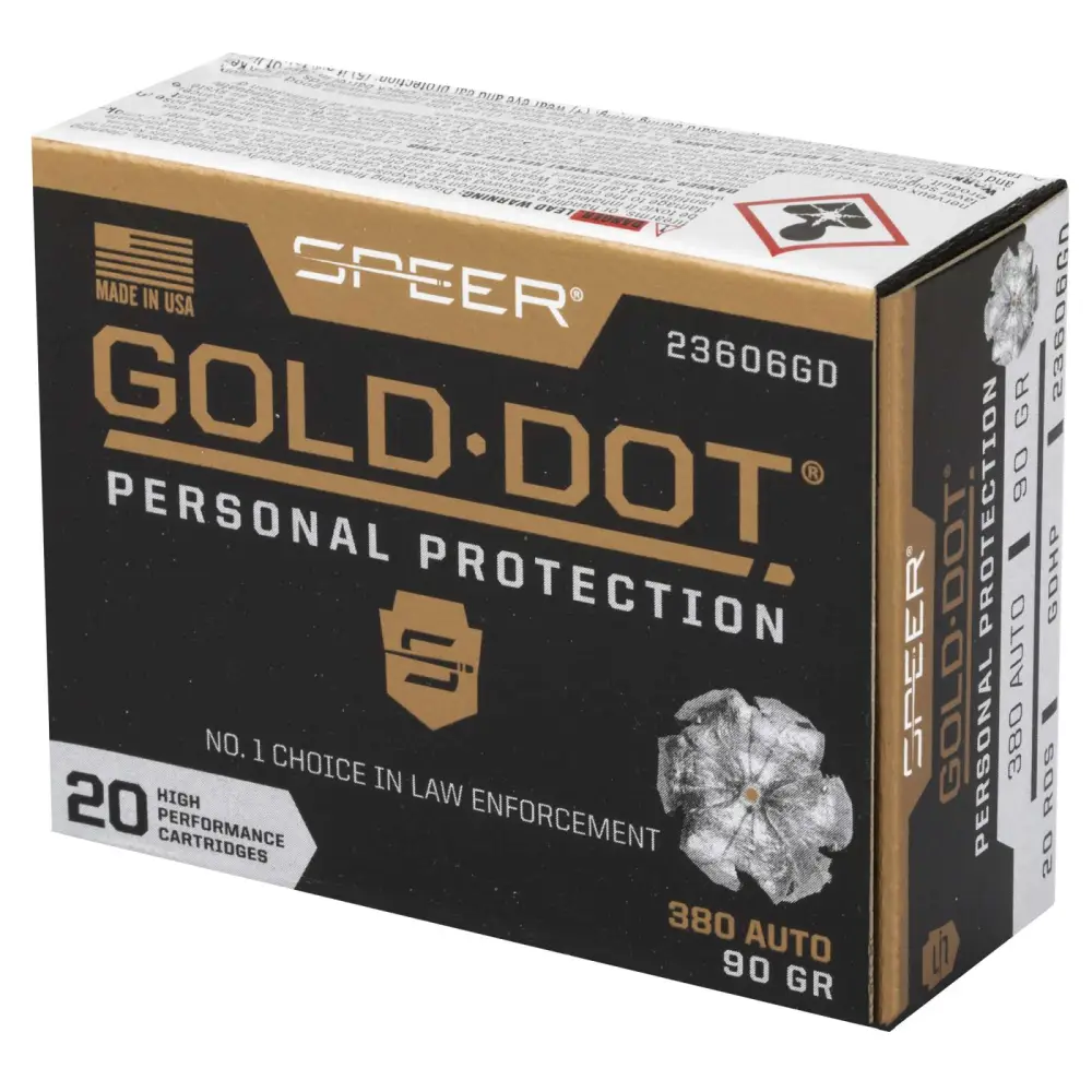 SPEER 380 AUTO 90 GR GDHP AMMO 20 RD/BX 10 BX/CS - Image 2