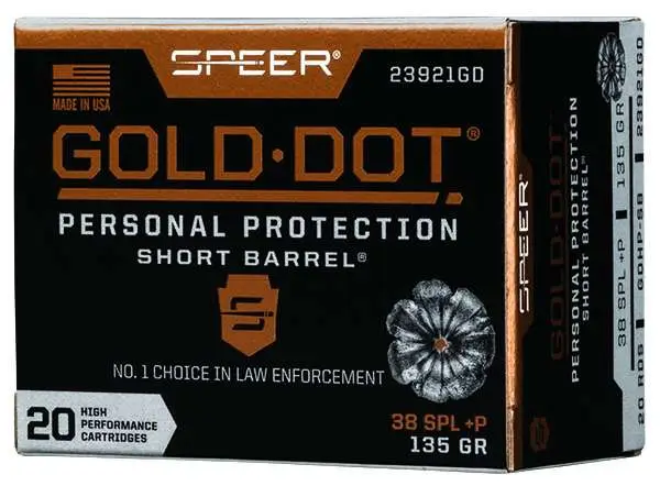 GOLD DOT 38SPL 135G +P SHRT BBL 20RD - Image 4
