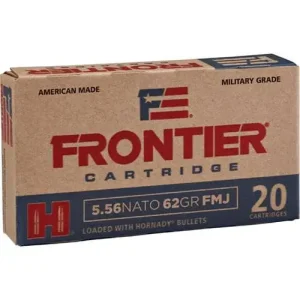 FRONTIER® 5.56 NATO 62 GR FMJ (150 - ORIENTED) 150RD/BX 8BX/CS