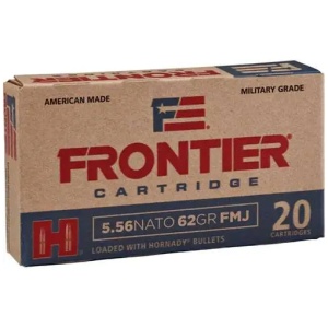 FRONTIER® 5.56 NATO 62 GR FMJ (150 - ORIENTED) 150RD/BX 8BX/CS