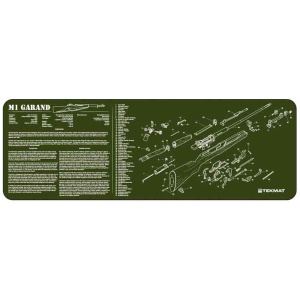 TEKMAT ARMORERS BENCH MAT - 12"X36" M1 GARAND OLIVE DRAB