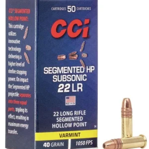 CCI 22LR SUB-SONIC 22LR 40GR HP